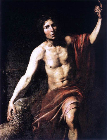 Valentin De boulogne St John the Baptist - Hand Painted Oil Painting