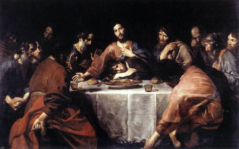  Valentin De boulogne The Last Supper - Hand Painted Oil Painting