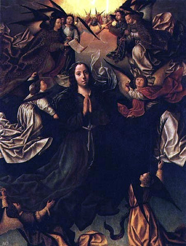  Vasco Fernandes Assumption of the Virgin - Hand Painted Oil Painting