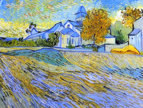  Vincent Van Gogh View of the Church of Saint-Paul-de-Mausole - Hand Painted Oil Painting