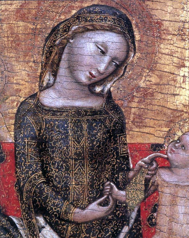  Vitale Da Bologna Madonna dell'Umilta (detail) - Hand Painted Oil Painting