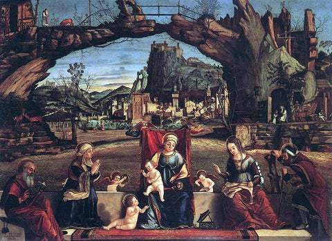  Vittore Carpaccio Holy Conversation - Hand Painted Oil Painting