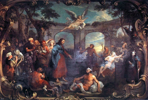 William Hogarth The Pool of Bethesda - Hand Painted Oil Painting