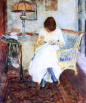  Charles Webster Hawthorne A Girl Sewing - Hand Painted Oil Painting