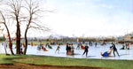  Conrad Wise Chapman Circle of Skaters, Bois de Boulogne - Hand Painted Oil Painting