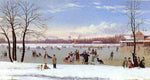  Conrad Wise Chapman Skating in the Bois de Boulogne - Hand Painted Oil Painting