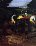  Edgar Degas Jockeys at Epsom - Hand Painted Oil Painting