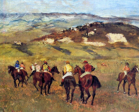  Edgar Degas Racehorses - Hand Painted Oil Painting