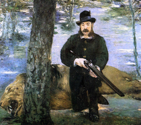  Edouard Manet Portrait of M. Pertuiset, the Lion Hunter - Hand Painted Oil Painting