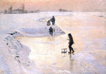  Emile Claus Skaters - Hand Painted Oil Painting