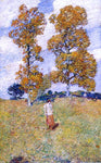  Frederick Childe Hassam The Two Hickory Trees (also known as Golf Player) - Hand Painted Oil Painting