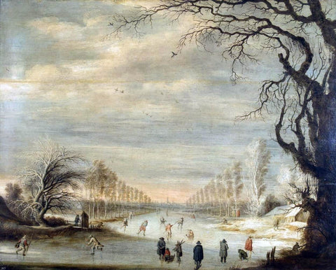  Gijsbrecht Leytens Winter Landscape - Hand Painted Oil Painting