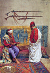  Giulio Rosati A Game of Backgammon - Hand Painted Oil Painting
