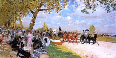  Giuseppe De Nittis Return from the Races - Hand Painted Oil Painting