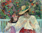  Henri Lebasque The Sewing Lesson - Hand Painted Oil Painting