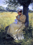  Herbert F Denman Under the Willow - Hand Painted Oil Painting