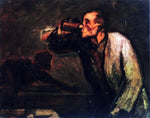  Honore Daumier Billiard Players (also known as The Drinker) - Hand Painted Oil Painting