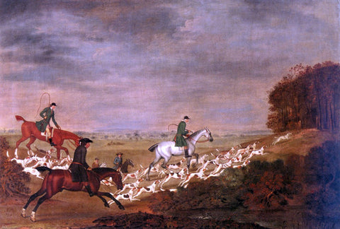  James Seymour Going To Cover; Sir William Jolliffe With His Hounds Riding Toward A Covert - Hand Painted Oil Painting