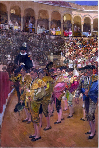  Joaquin Sorolla Y Bastida Seville, the Bullfighters - Hand Painted Oil Painting