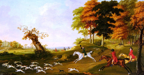  John Nost Sartorius Fox Hunting - Hand Painted Oil Painting