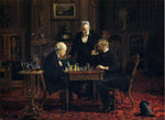  Thomas Eakins The Chess Player - Hand Painted Oil Painting