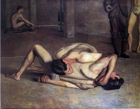 Thomas Eakins The Wrestlers - Hand Painted Oil Painting