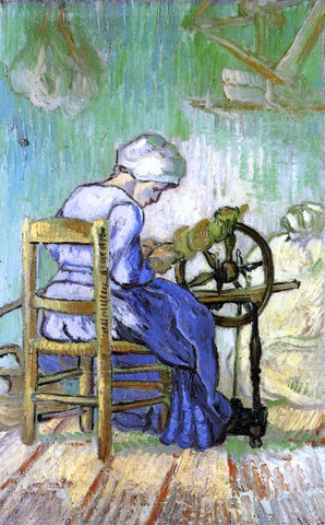  Vincent Van Gogh The Spinner (after Millet) - Hand Painted Oil Painting