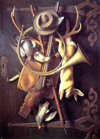  William Michael Harnett After the Hunt - Hand Painted Oil Painting
