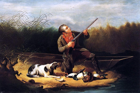  William Tylee Ranney Wild Duck Shooting - On the Wing - Hand Painted Oil Painting