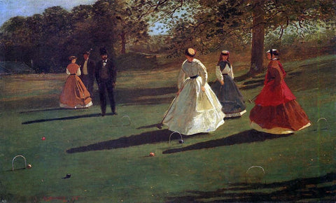  Winslow Homer Croquet Players - Hand Painted Oil Painting