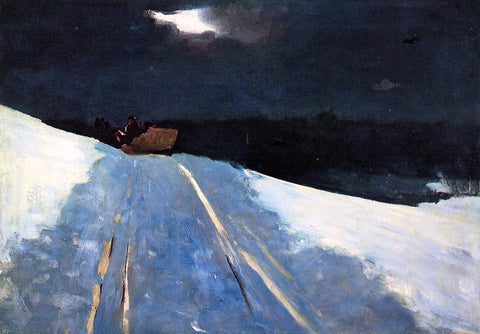  Winslow Homer Sleigh Ride - Hand Painted Oil Painting