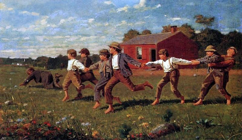  Winslow Homer Snap the Whip - Hand Painted Oil Painting