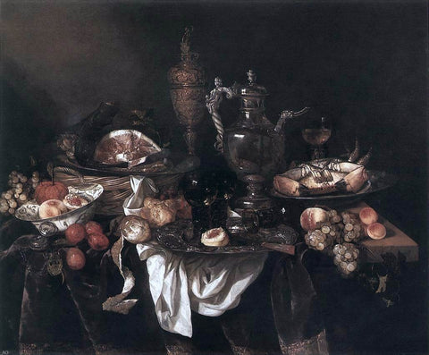  Abraham Van Beyeren Banquet Still-Life - Hand Painted Oil Painting