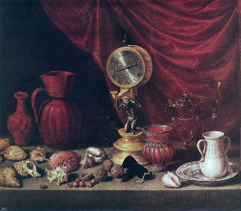  Antonio De Pereda Still-Life with a Pendulum - Hand Painted Oil Painting