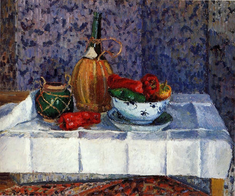  Camille Pissarro Still Life with Spanish Peppers - Hand Painted Oil Painting