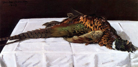  Claude Oscar Monet Pheasant - Hand Painted Oil Painting