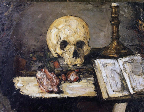  Paul Cezanne Still Life with Skull and Candlestick - Hand Painted Oil Painting