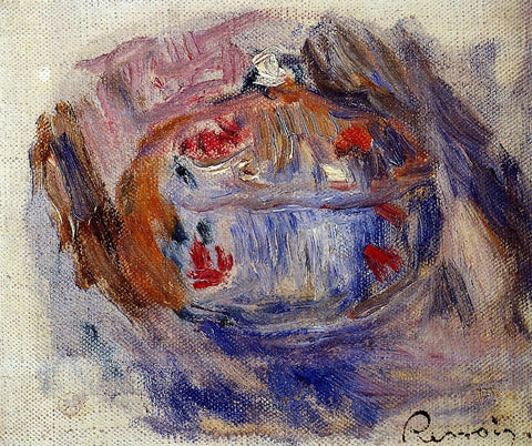  Pierre Auguste Renoir Sugar Bowl - Hand Painted Oil Painting
