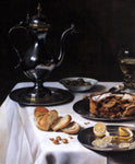  Pieter Claesz Still-life with Turkey-Pie (detail) - Hand Painted Oil Painting