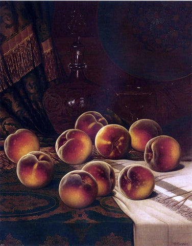  William Mason Brown Still Life with Peaches - Hand Painted Oil Painting