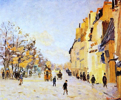  Armand Guillaumin Quai de Bercy - Snow Effect (also known as Paris, quai de Bercy, effet de neige) - Hand Painted Oil Painting