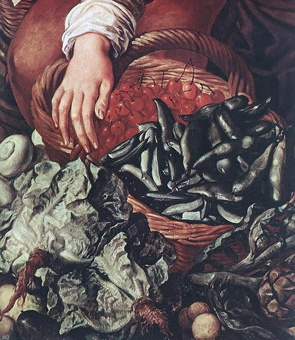  Joachim Beuckelaer Market Scene (detail) - Hand Painted Oil Painting