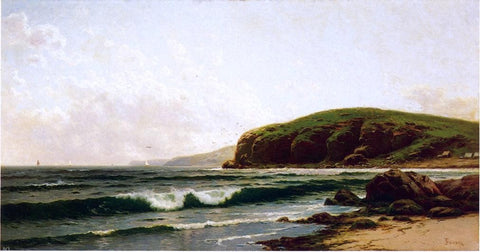  Alfred Thompson Bricher Headlands and Breakers - Grand Manan Maine - Hand Painted Oil Painting