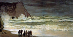  Claude Oscar Monet Rough Sea at Etretat - Hand Painted Oil Painting