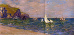  Claude Oscar Monet Sailboats at Sea, Pourville - Hand Painted Oil Painting