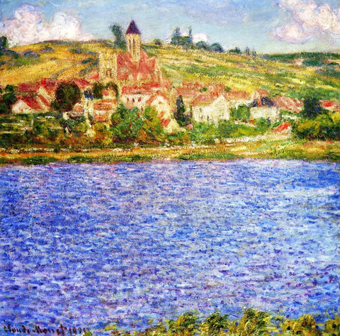  Claude Oscar Monet Vetheuil in Summer - Hand Painted Oil Painting