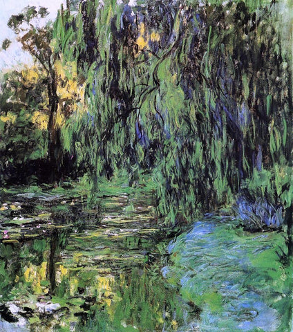  Claude Oscar Monet Weeping Willow and Water-Lily Pond - Hand Painted Oil Painting