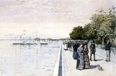  Frederick Childe Hassam Promenade - Hand Painted Oil Painting