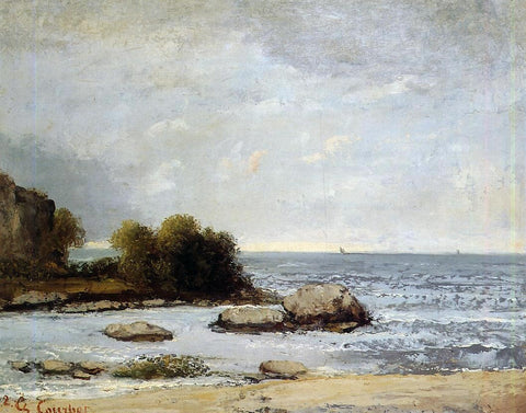  Gustave Courbet Seascape at Saint-Aubin - Hand Painted Oil Painting