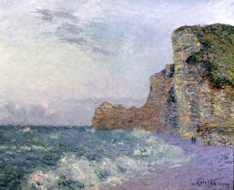  Gustave Loiseau Cliffs in Normandy - Evening - Hand Painted Oil Painting